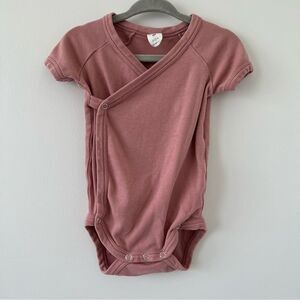 Kate Quinn kimono 6-12m pink organic cotton